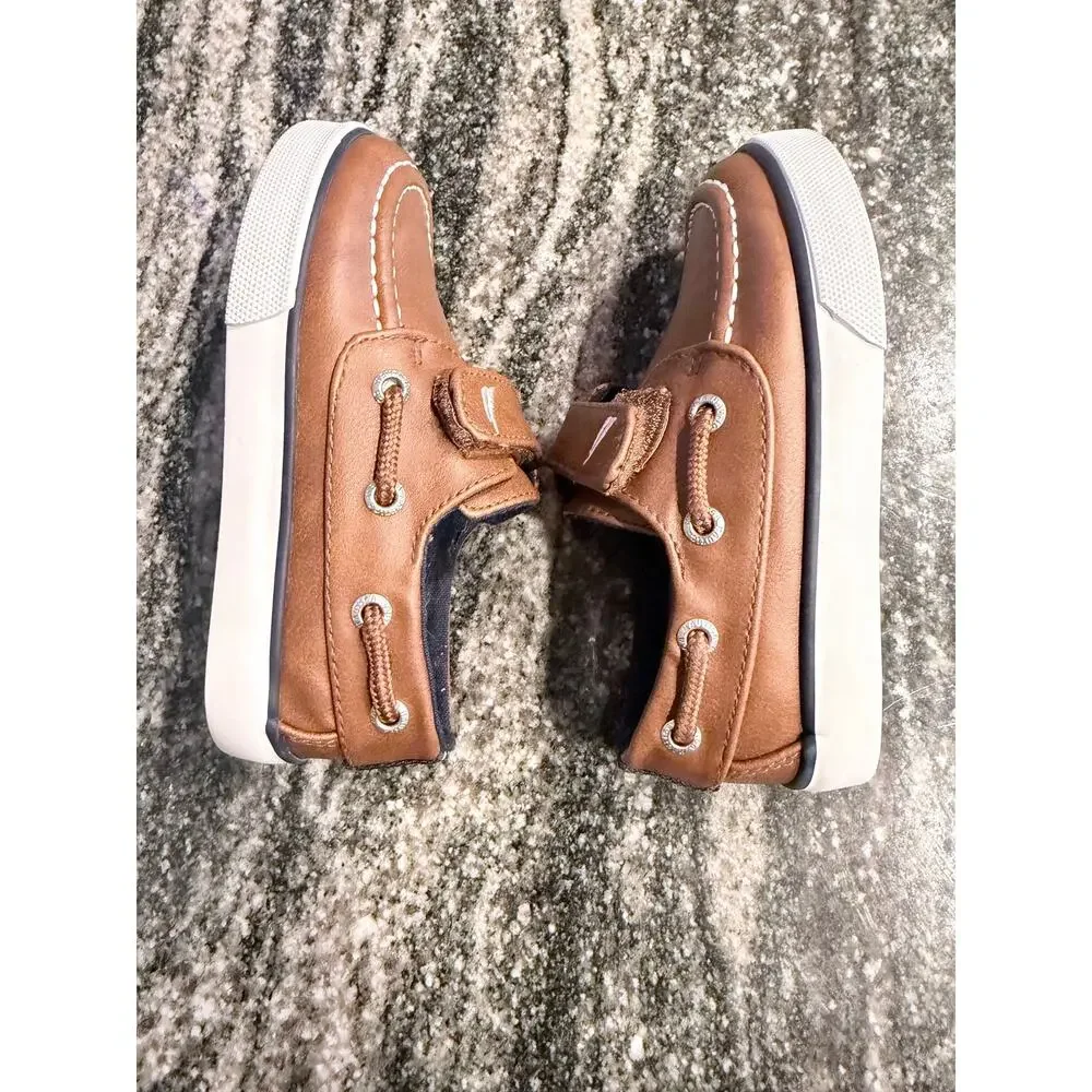 Nautica Brown Toddler Boat Shoes Size 8